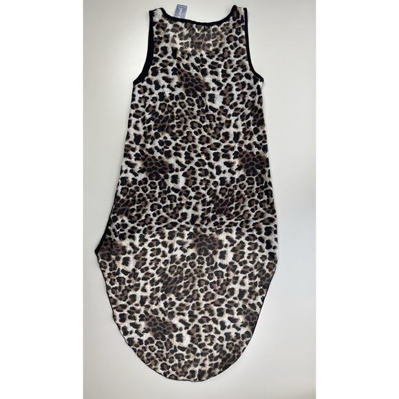 Vintage Wet Seal Cheetah Bedazzled Women’s Top Size S High Low Y2K Millennial - Picture 10 of 13